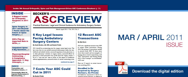 Becker's ASC Review - Current Issue