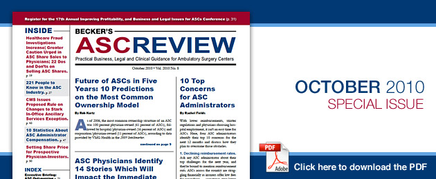 Becker's ASC Review - Current Issue